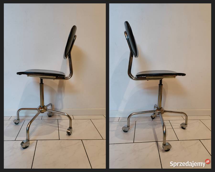 Krzesło obrotowe vintage lata 70 Kalisz