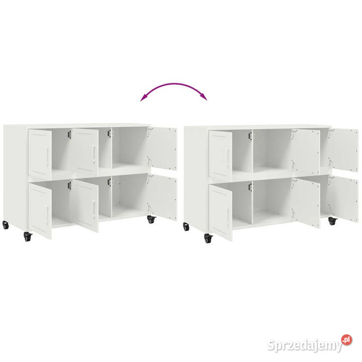 Szafka biała 1005x39x72 stal WM846745 mazowieckie Warszawa