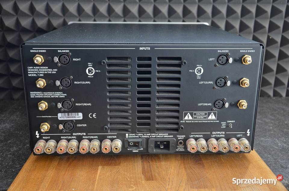 Końcówka mocy wzmacniacz CARY AUDIO Model 7250 Bielsko-Biała