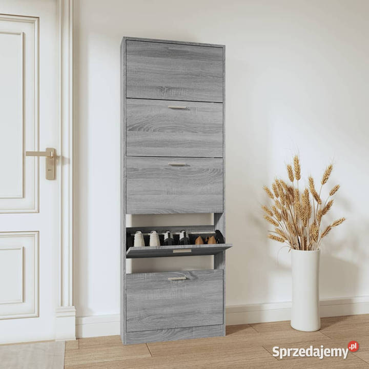 Szafka na buty szary dąb sonoma 59x17x169 mazowieckie Warszawa sprzedam