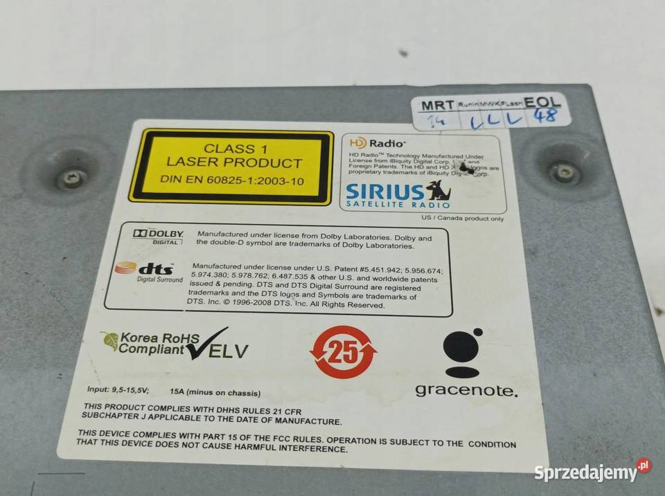 RADIO FABRYCZNE 921833001 Bmw Seria 3 V 20052012