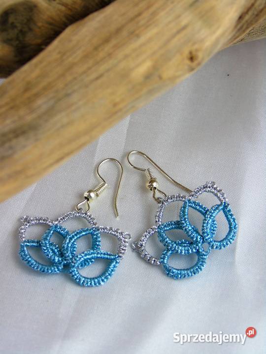 Kolczyki koronkoweróżne wzory kolory małopolskie