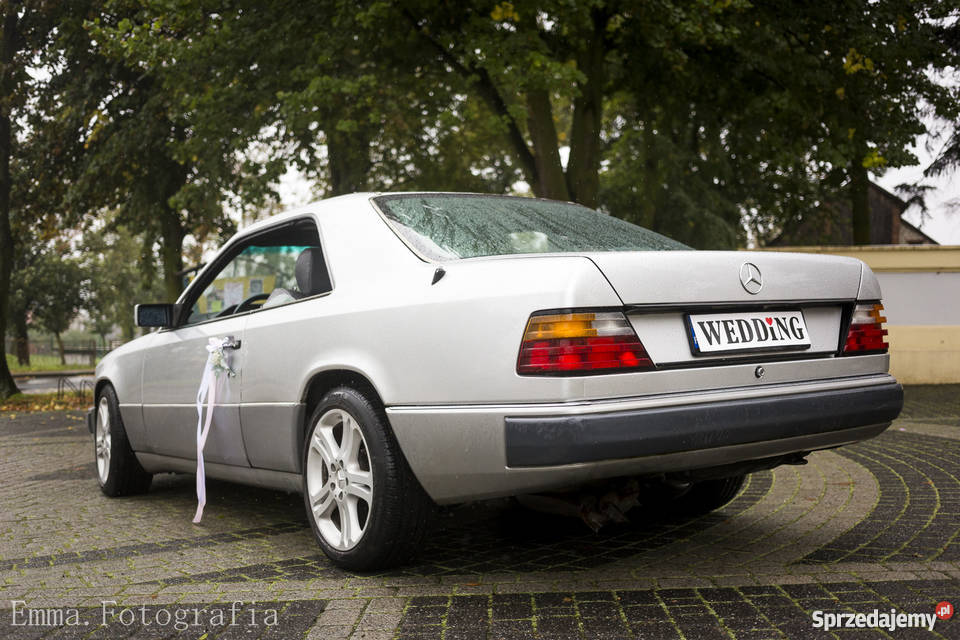 Auto do ślubu Mercedes W124 coupe wynajem wielkopolskie Konin