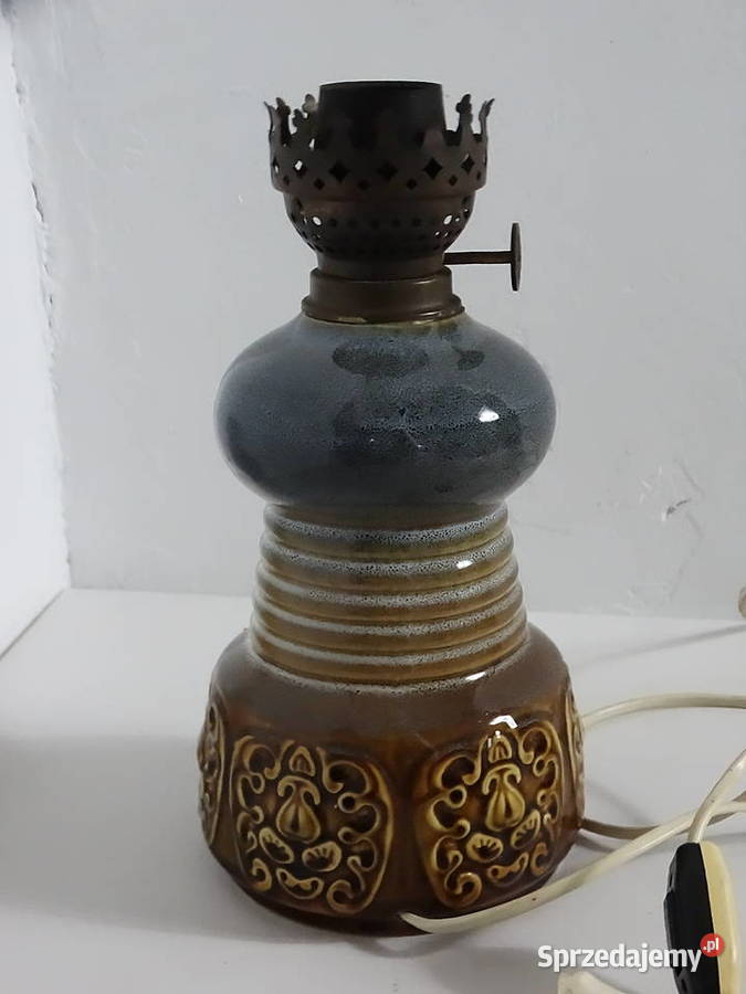 Unikatowa Lampa PRL Wałbrzych ZEM Lity MOSIĄDZ