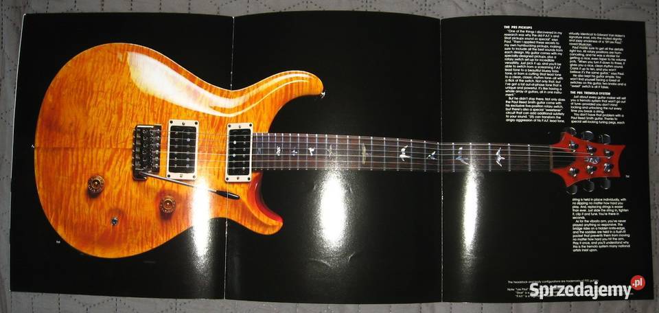 PRS Paul Reed Smith Guitars katalog gitar 1987 pomorskie Kępice sprzedam