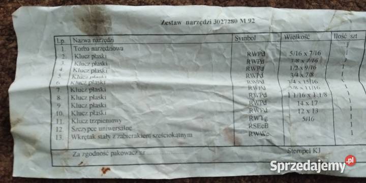 Ursus 281235124512 MF zestaw narzędzi kluczy Lublin