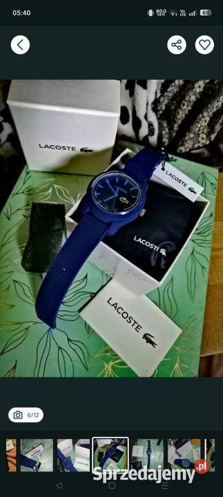 LACOSTE Zegarek NOWY z metką z folią tarcza i wielkopolskie Leszno
