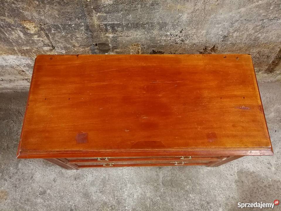 Piękna mahoniowa komoda XIX wtransport