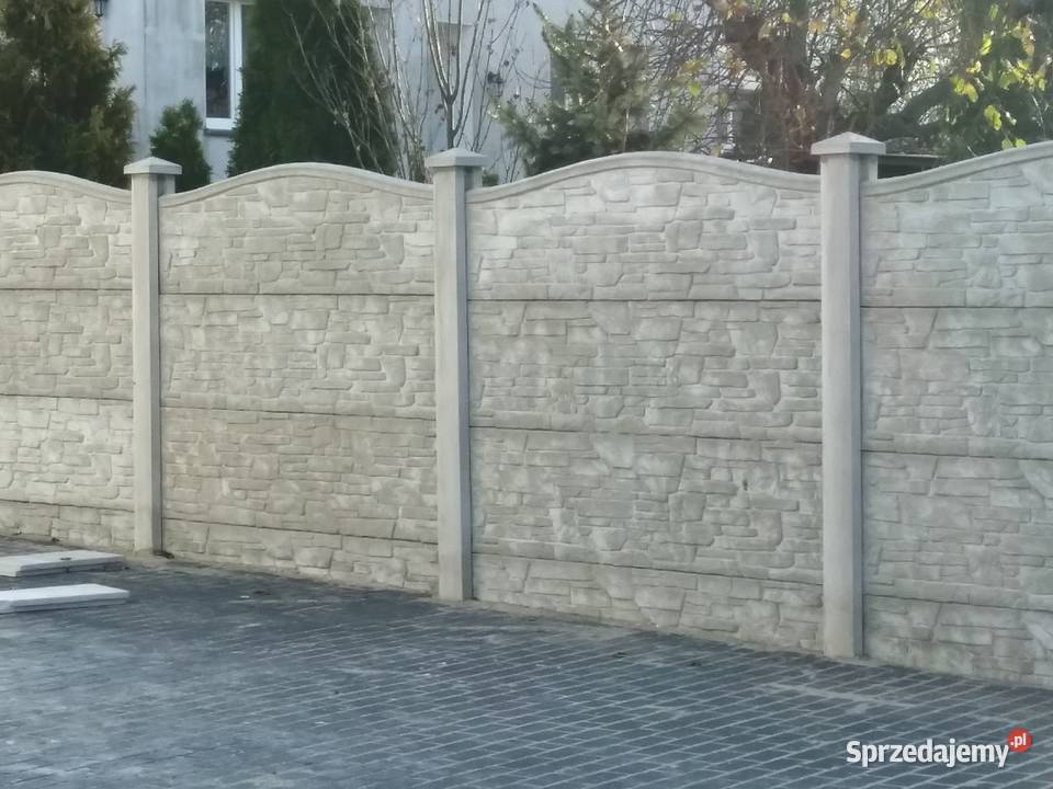Płyty ogrodzeniowe różne wzory wielkopolskie Miękowo
