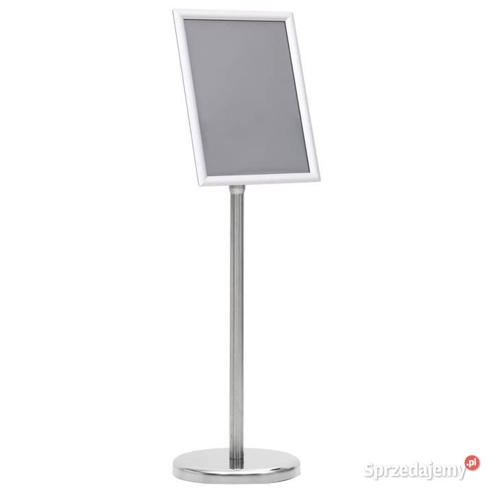 vidaXL Stojak na plakat A4 srebrny stop Warszawa