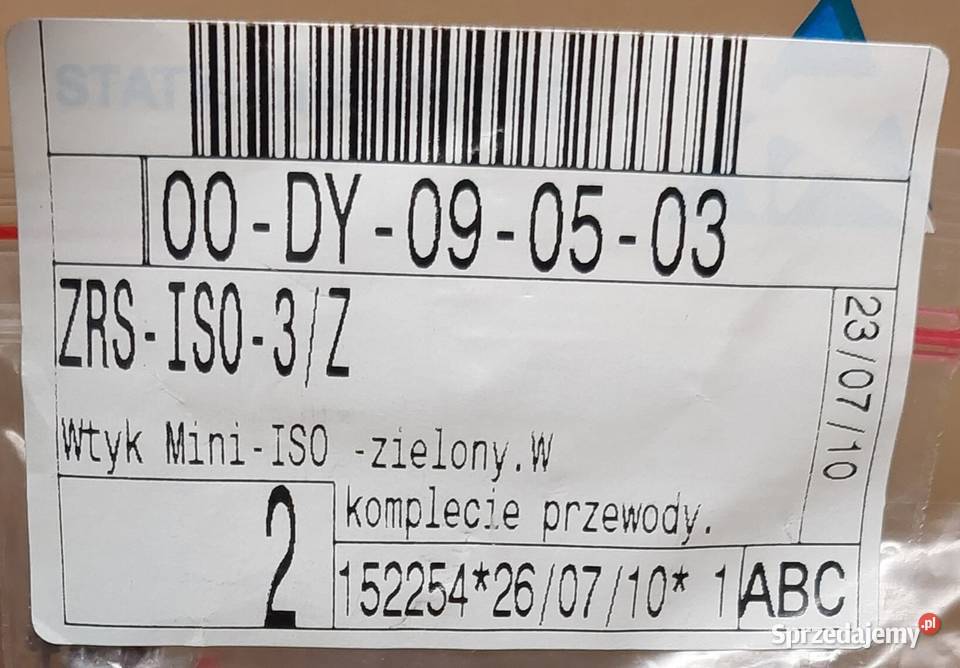 WTYK MINI ISO ZIELONY VW AUDI SEAT SKODA ALFA Mielęcin
