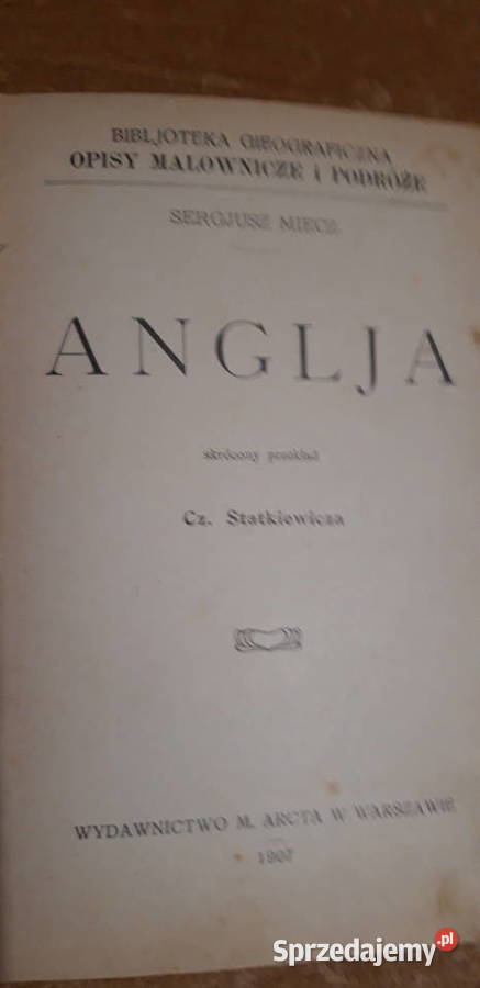 ANGLJA S MIECZ WYD MARCTA 1907 ilustracje Iwno
