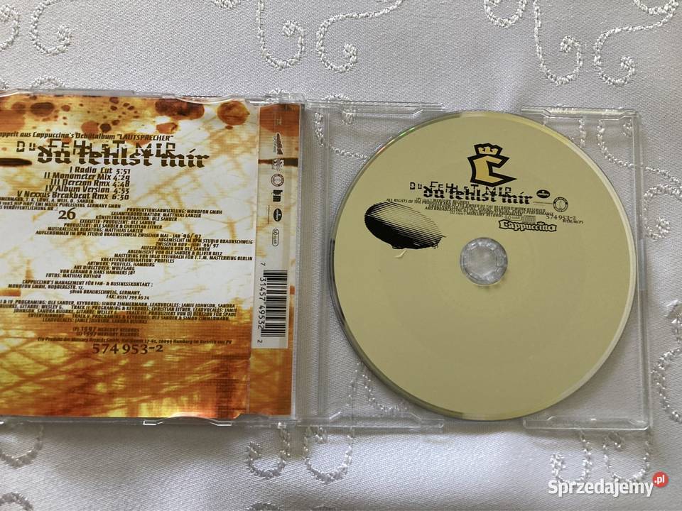 Płyta CD Single Cappuccino Du Fehlst Mir Mix Muzyka Czerwionka-Leszczyny