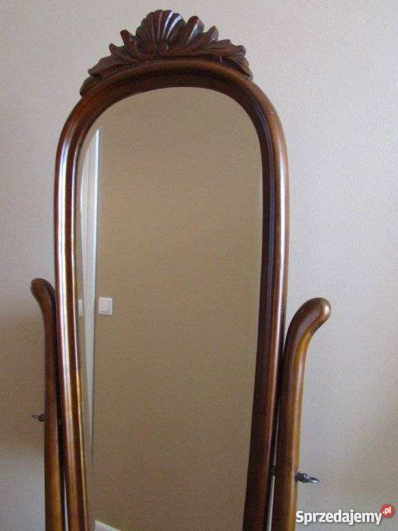 PIĘKNE DREWNIANE LUSTRO STOJĄCE Słupsk sprzedam