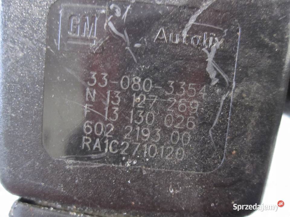 OPEL ZAFIRA B 12r napinacz pasa prawy przód osobowe