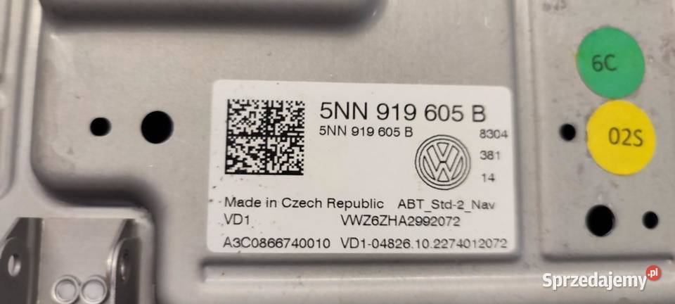 VW TIGUAN ALLSPACE EKRAN WYŚWIETLACZ 5NN919605B