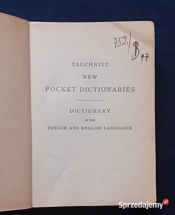 Dictionary of The French Anglish Languages Koźminek