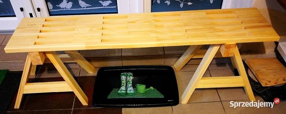 Ławka drewniana kwietnik półka podest drewniany Radków sprzedam