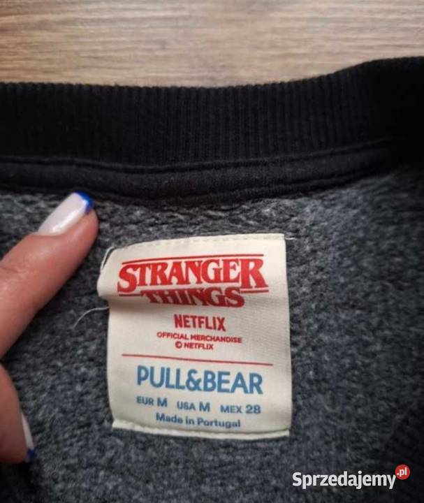 Świetna czarna bluza oversize Stranger Things Kraków