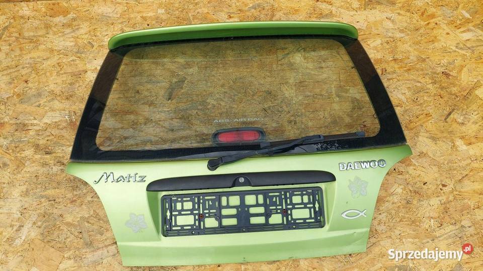 TYLNA KLAPA BAGAŻNIKA TYŁ DAEWOO MATIZ LIFT Rudziniec sprzedam
