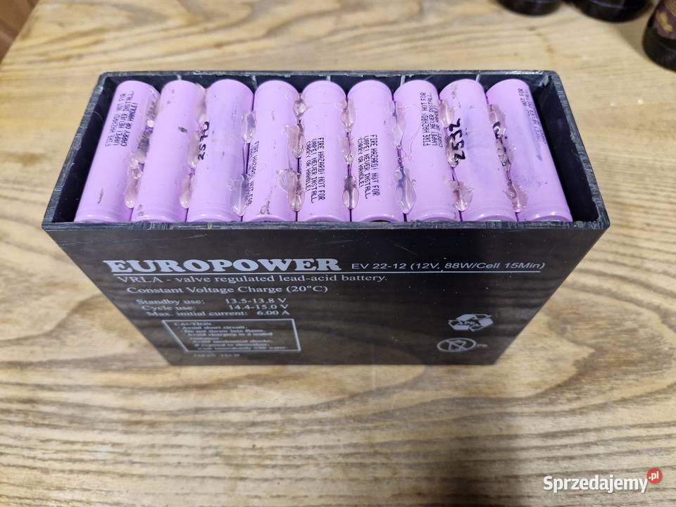 Akumulator 12V 56Ah 18650 Liion 3s21p wskaźnik Pozostałe Katowice