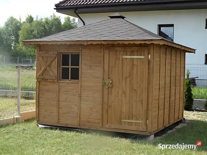 DOMEK NARZĘDZIOWY OGRODOWY DACH CZTEROSPADOWY Domki narzędziowe Parzymiechy