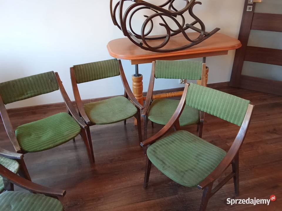 Kultowe krzesla SKOCZEK Stan 6 sztuk J Kedziorek Tomaszów Mazowiecki