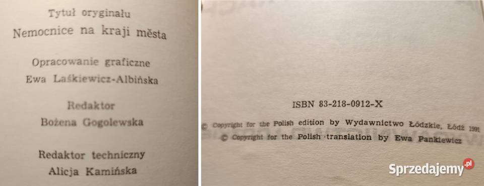 Szpital na peryferiach Jaroslav Dietl Kielce sprzedam