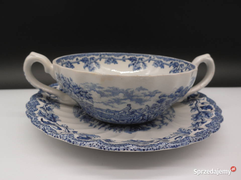 Porcelanowa bulionówka Myotts Country Life Raszków