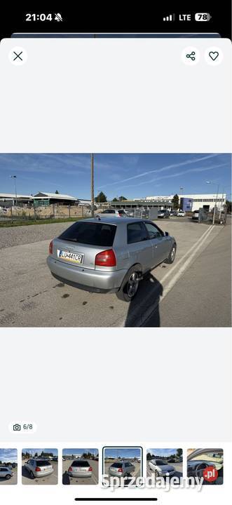 Audi A3 8 L 16 BenzynaGaz Klimatronik Elektryka aluminiowe felgi A3 Kielce