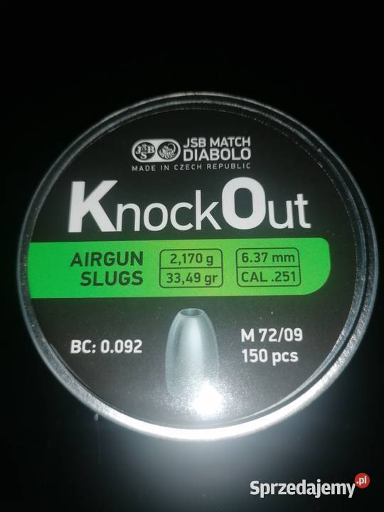 Śrut Slugi JSB Knock Out 637 Ruda Śląska