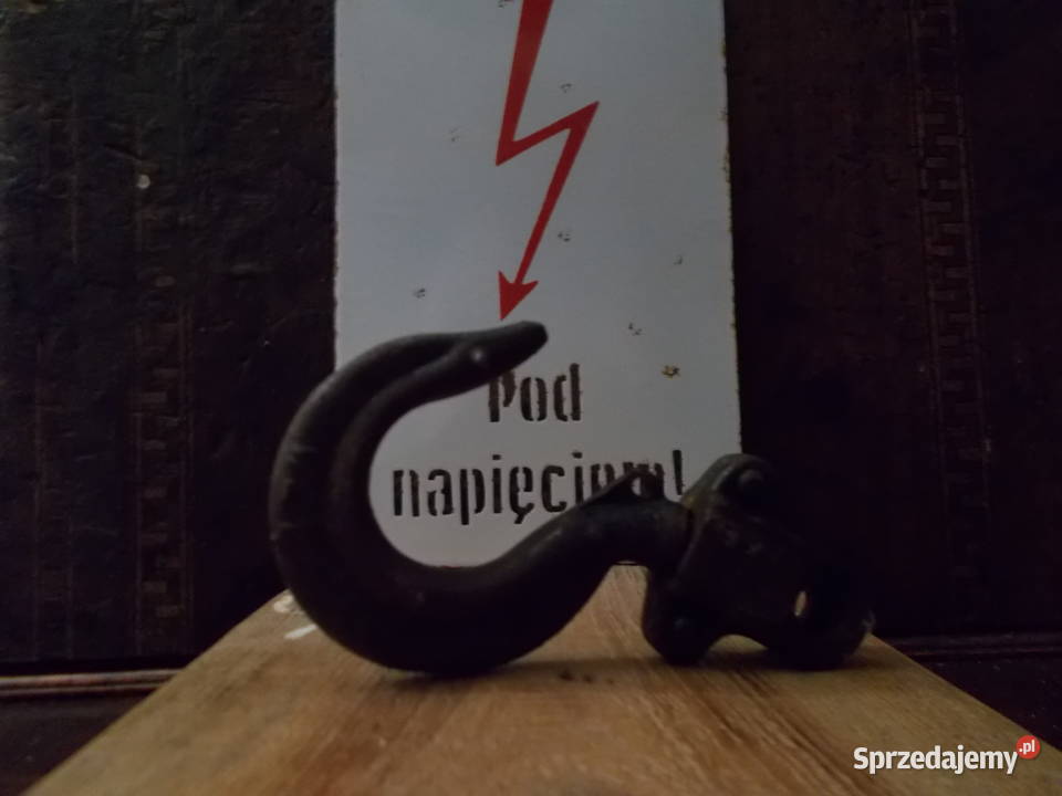 Stary Stalowy Hak do Wciągarki PRL Vintage Pozostałe Pozostałe Szczecin
