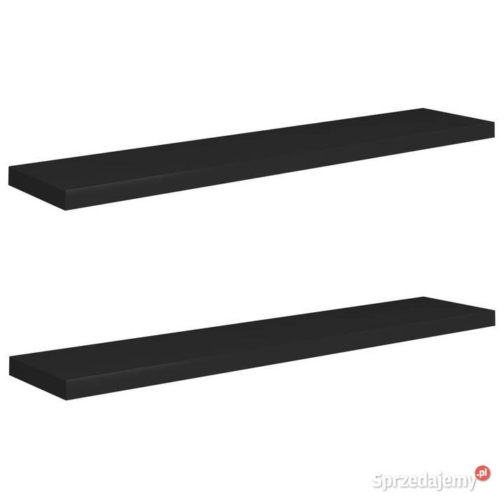 Półki ścienne 2 czarne 120x235x38 MDF WM323842 mazowieckie Warszawa