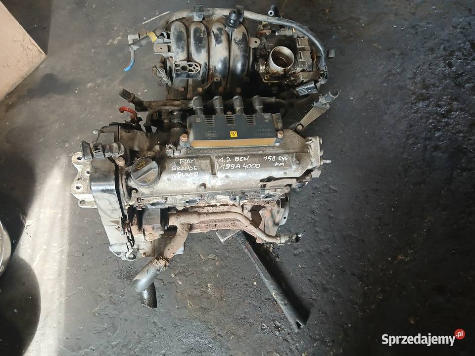 Silnik 199A4000 Fiat Grande Punto III 12 B 158 Rok produkcji 2007 małopolskie Radłów