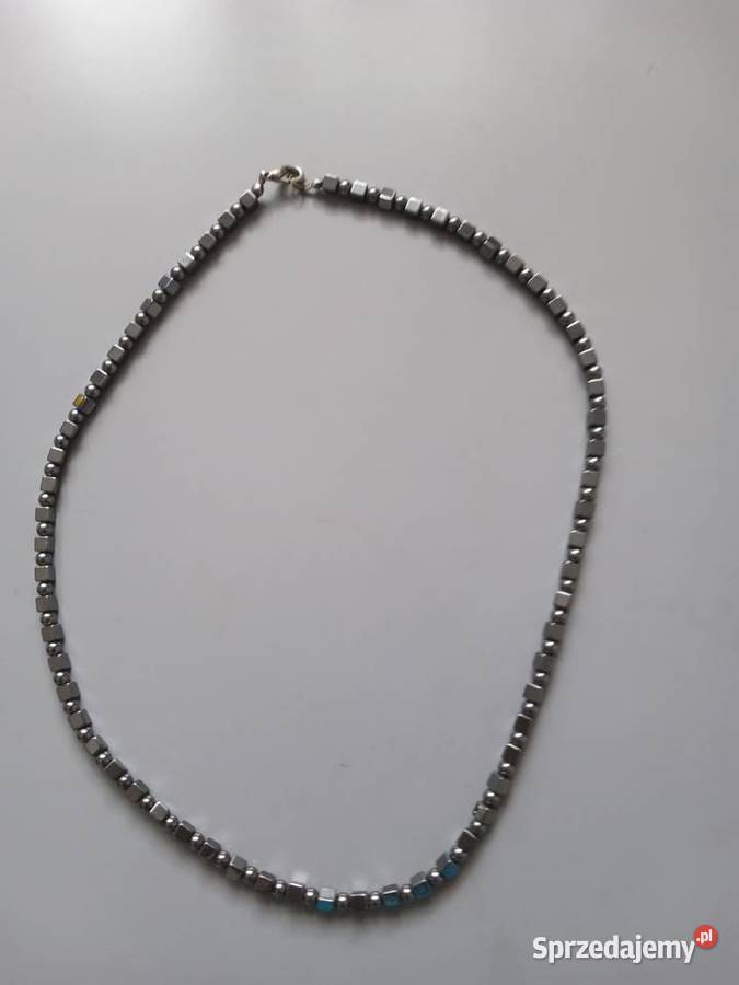 Naszyjnik kolia z hematytu Tychy