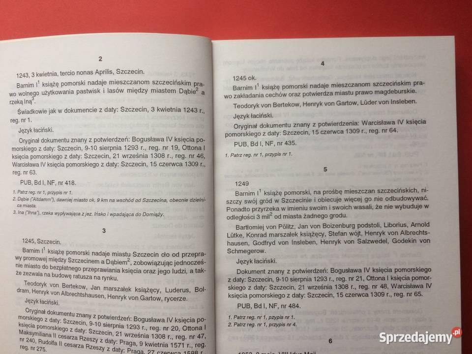 616 Regesty Dokumentów Szczecina Z Lat 1243 Szczecin