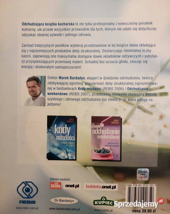 Odchudzająca książka kucharska Bardadyn Marek kuchnia, potrawy Poradniki, albumy i reportaże dolnośląskie