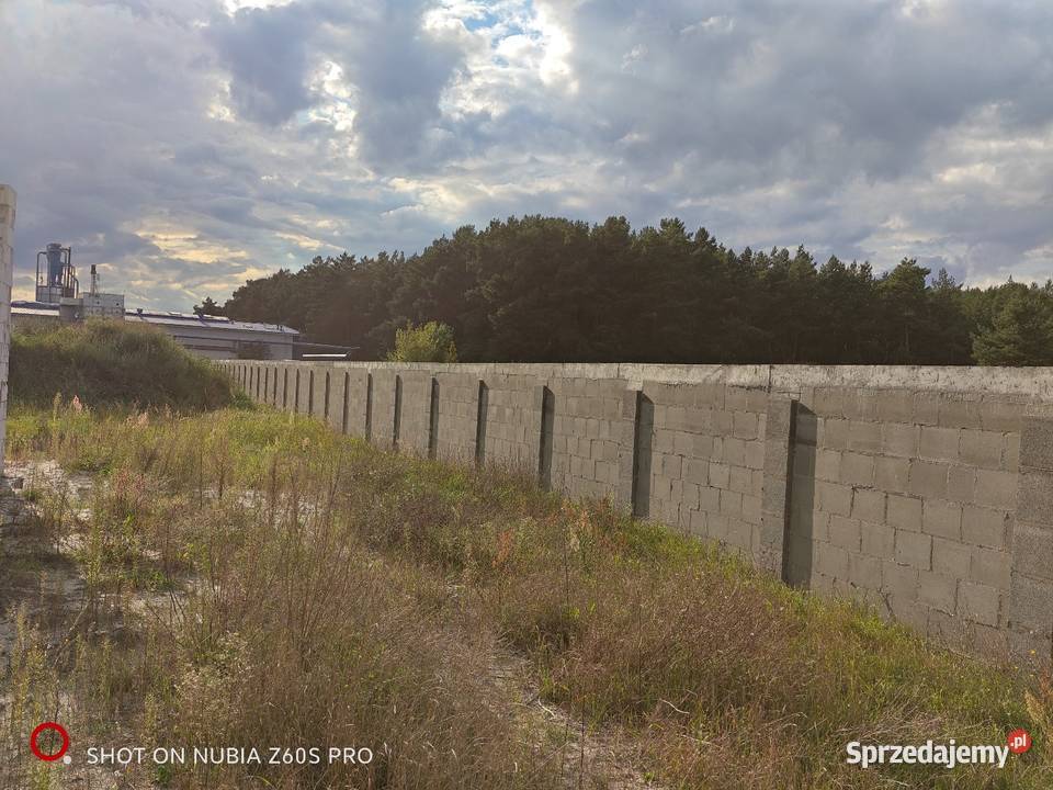 Działka pod usługi firmę 3196 m UR media asfalt kostka lubuskie Prądocin