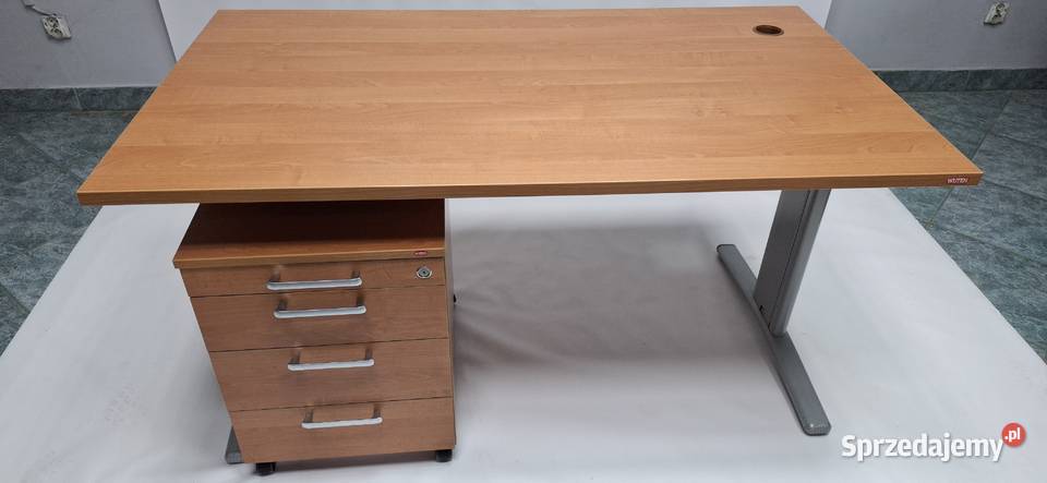 Zestaw mebli Wuteh olcha biurko 140x80 kontener Poznań