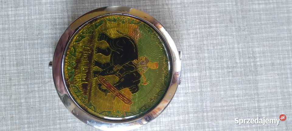 Tajskie kieszonkowe podwójne lusterko Koło