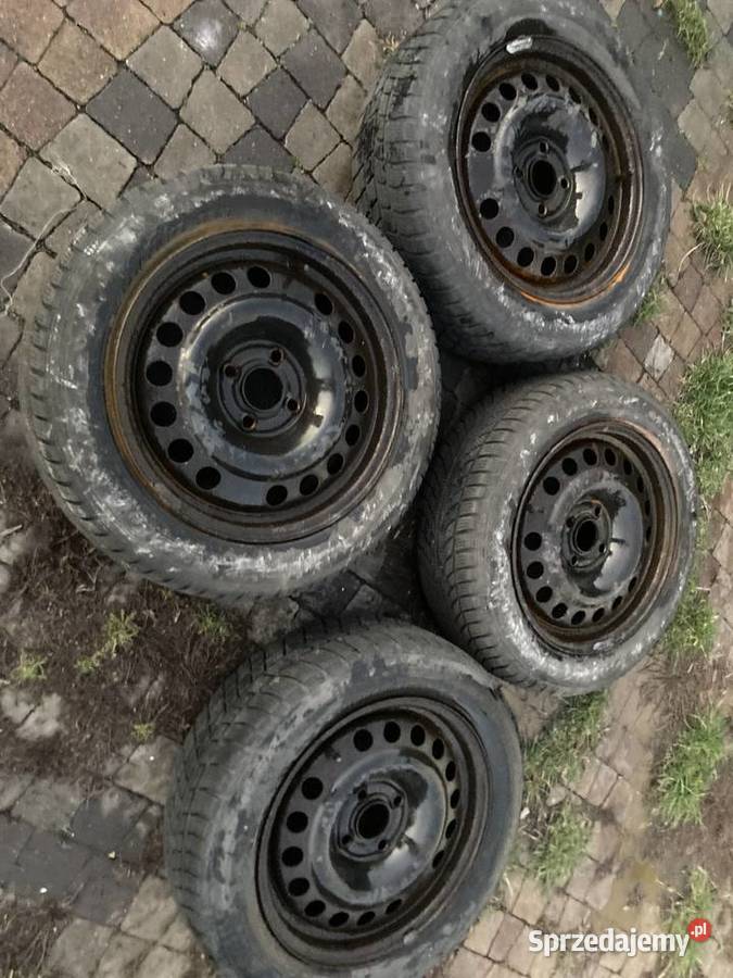 Opony Zimowe Felgami rozmiar 185x60x15 do OplaO Chorzów sprzedam