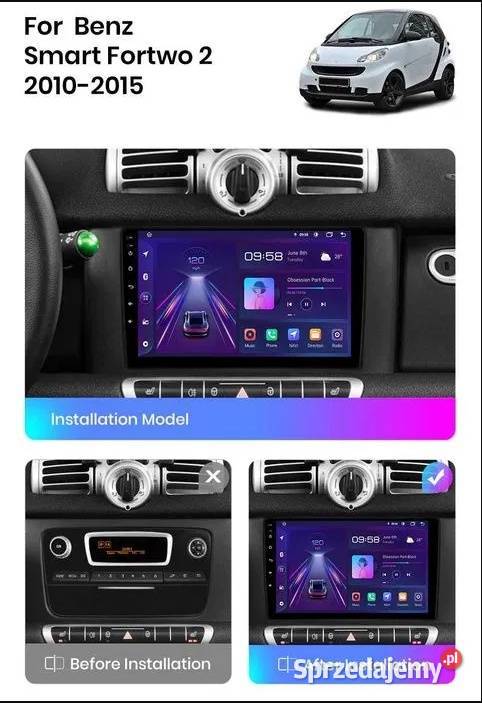 Radio Android smart 20102015r ForTwo wifi gps Ożarowice sprzedam