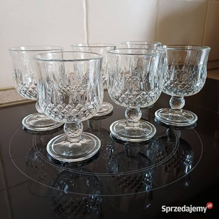 Kieliszki NOWE do wina koniaku napoi 6 na nóżce Kieliszki i pucharki Sieradz