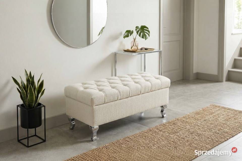 Pufa LUDWIK 80x40 ze schowkiem pikowana Łódź sprzedam