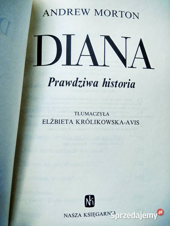 Diana prawdziwa historia księgarnie Warszawa