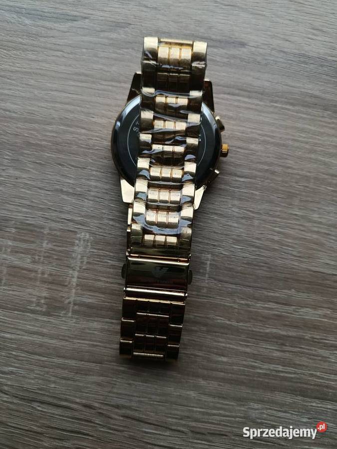 Zegarek męski złoty Emporio Armani z granatową Białystok