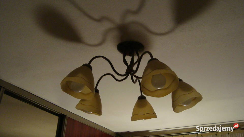 Żyrandole pięć sztuk eleganckie nieużywane Warszawa