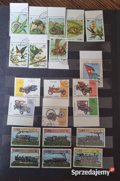Znaczki Chiny Cuba Zielona Góra