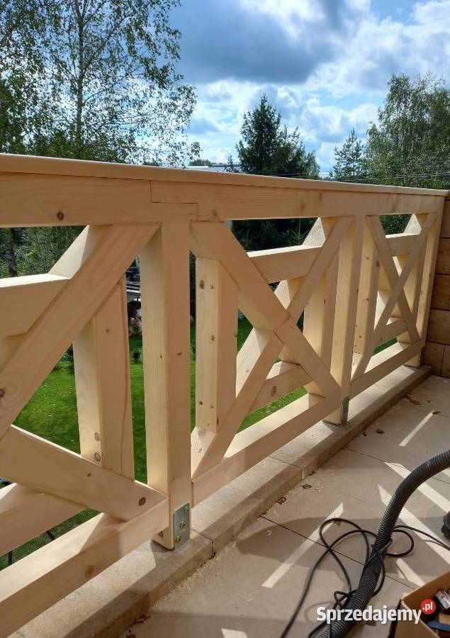 Barierkibalustrady drewniane mazowieckie Warszawa sprzedam