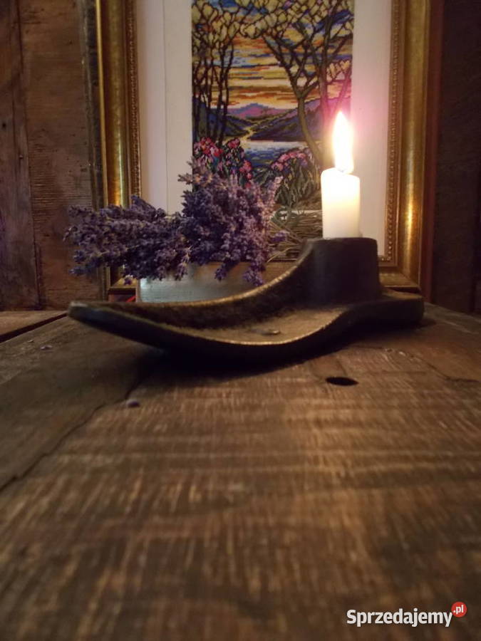 Stary Świecznik 8 Stare Szewskie Kopyto Vintage Szczecin